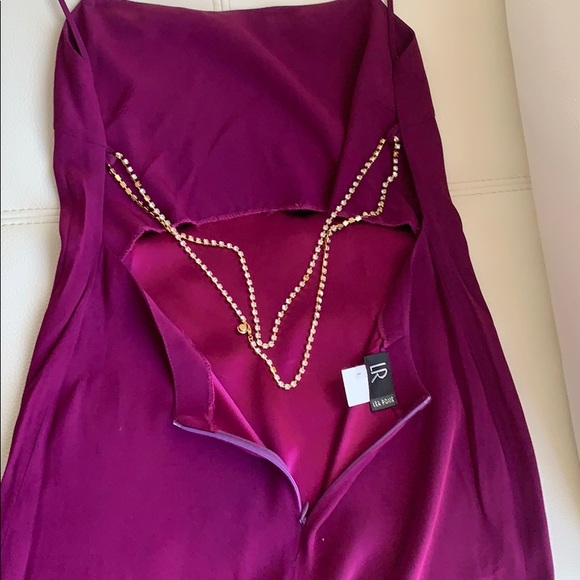 Lea Rome silk dress w Swarovski back-belt - Picture 5 of 10